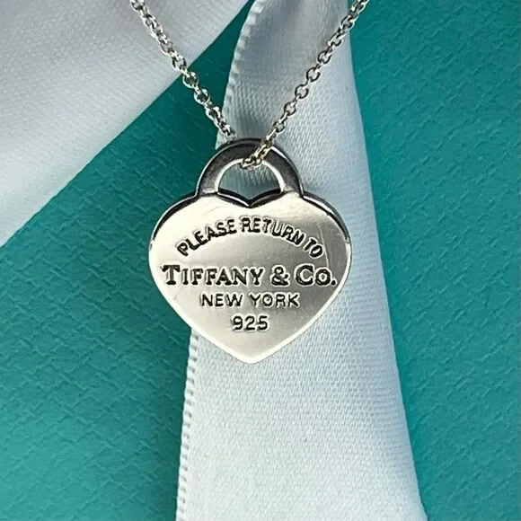 Tiffany & Co. Sterling Silver Small “Return To Tiffany” Heart Charm Tag Pendant - Picture 11 of 16